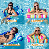 2 Pack Inflatable Pool Float Hammock, Water Hammock Lounges, Pool Accessories For Pool, Beach, Outdoor